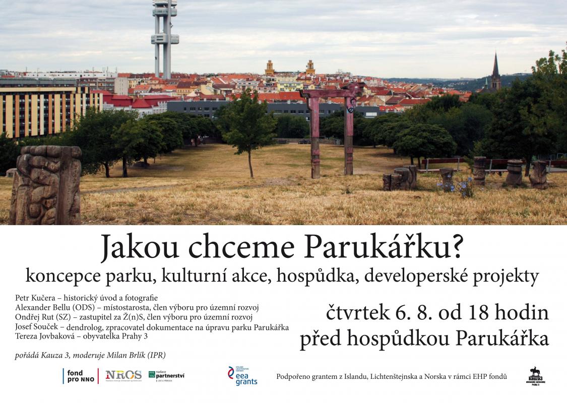 Pozvánka na veřejnou debatu 6.8.2015: Jakou chceme Parukářku?