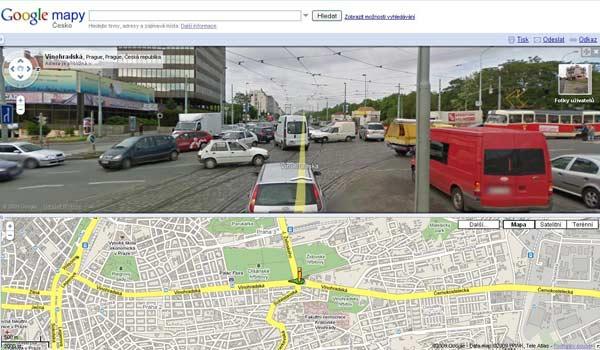 Google map na Praze 3