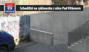 Výstavba vstupu na cyklostezku z ulice Pod Vítkovem je ohrožena